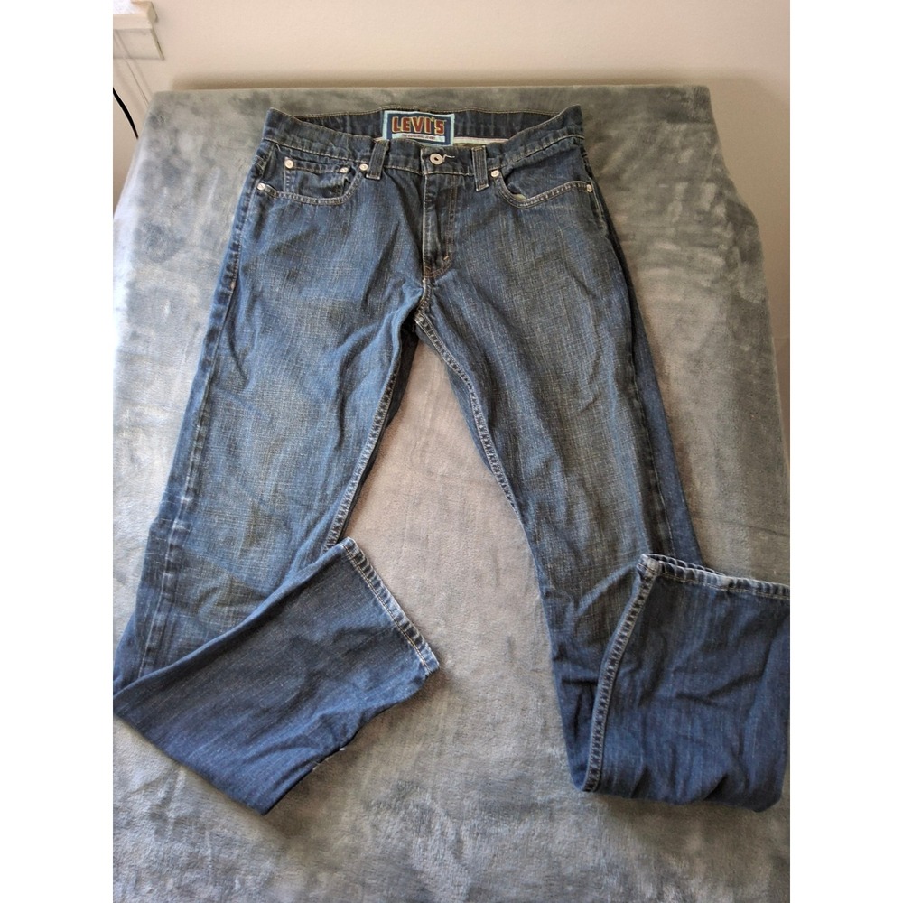 Levis 511 Skinny Jeans Mens 34x34 Blue Denim Medium Wash Stretch 5-Pocket